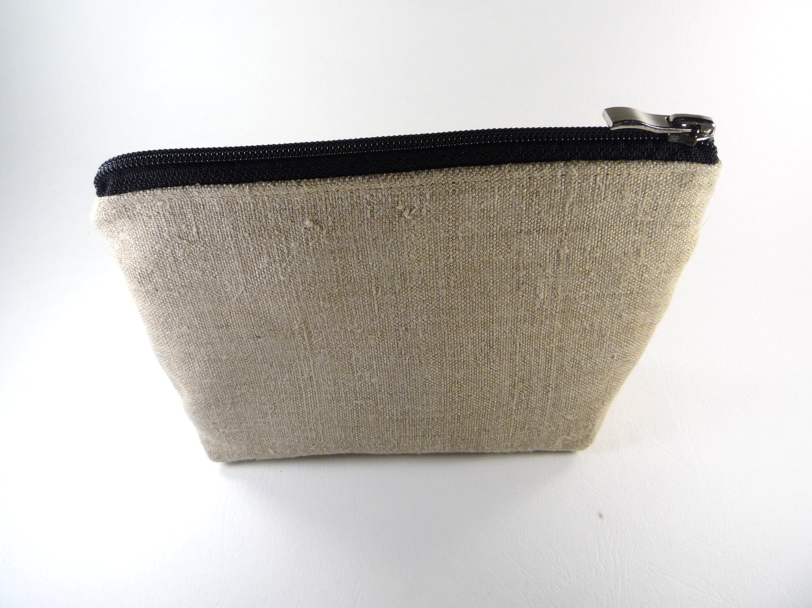 Hemp Cosmetic Bag Organic Hemp Make up Bag Vegan Travel Pouch Etsy
