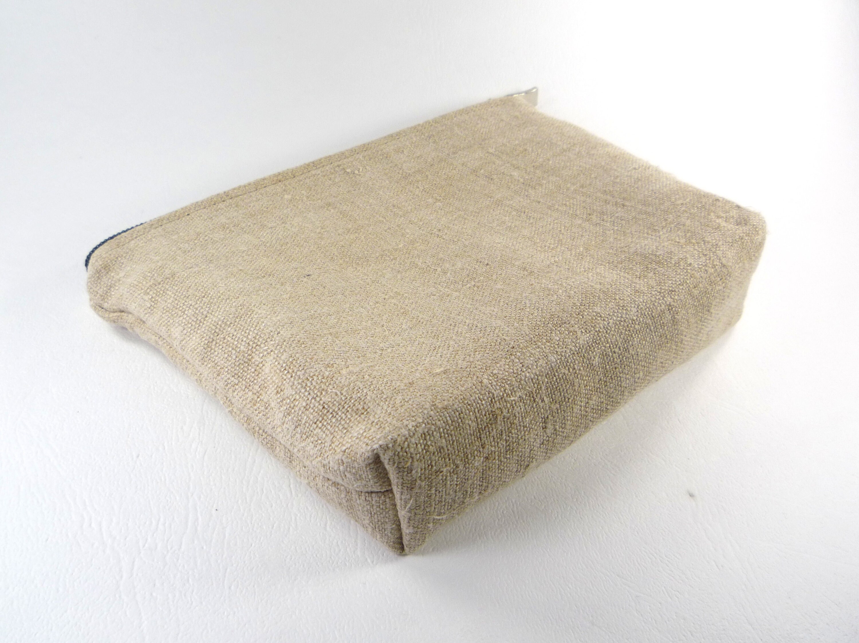 Hemp Cosmetic Bag Organic Hemp Make up Bag Vegan Travel Pouch Etsy