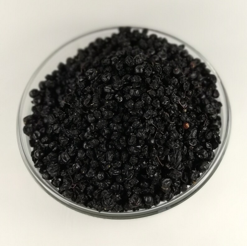 Organic dried elderberries 4 oz wild crafted whole Etsy