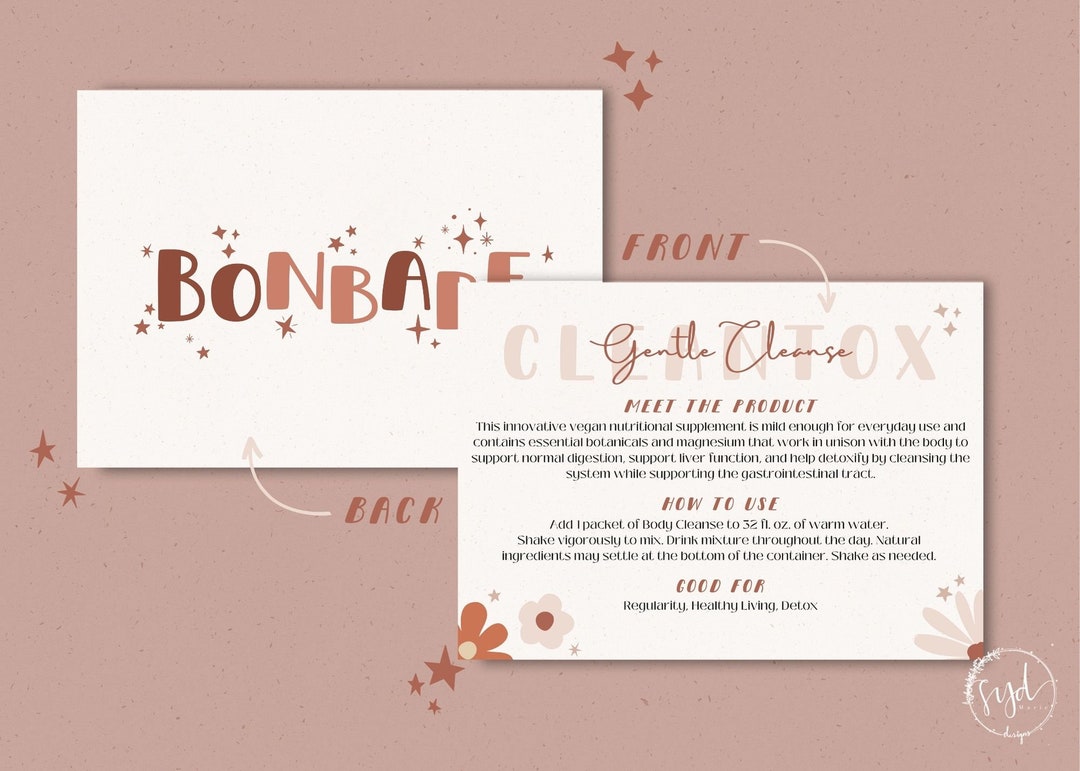 Cleanse Card Arbonne Cleantox Gentle Cleanse Sample Card Arbonne Product - Etsy