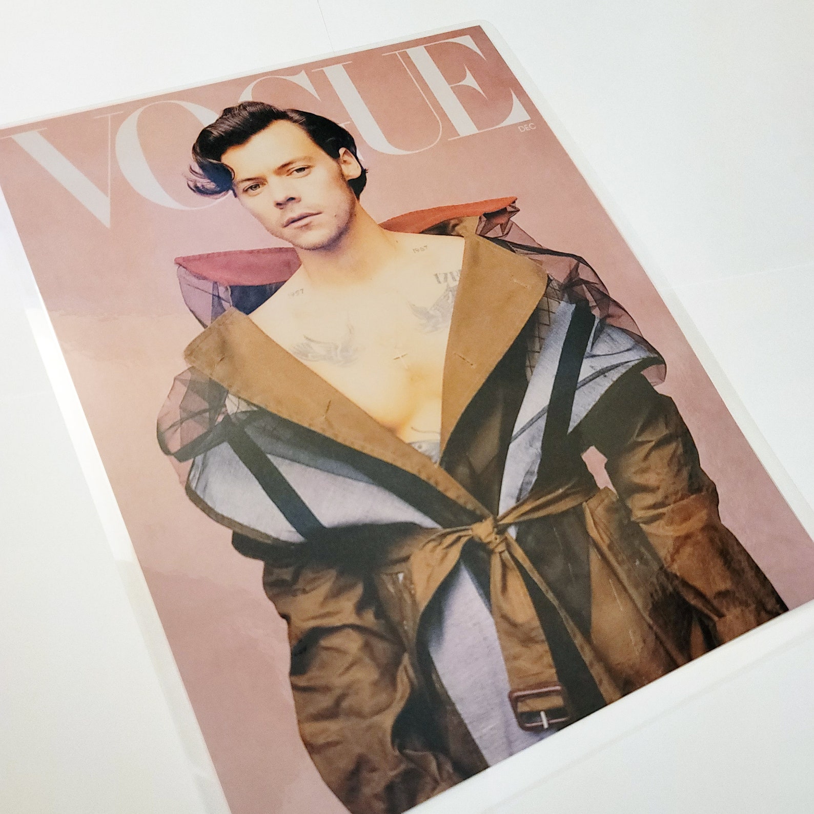 vogue magazine with harry styles