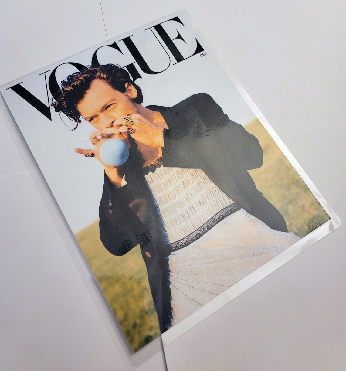 vogue magazine with harry styles