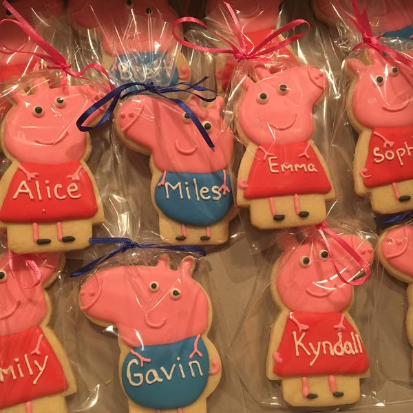 Peppa pig cookies