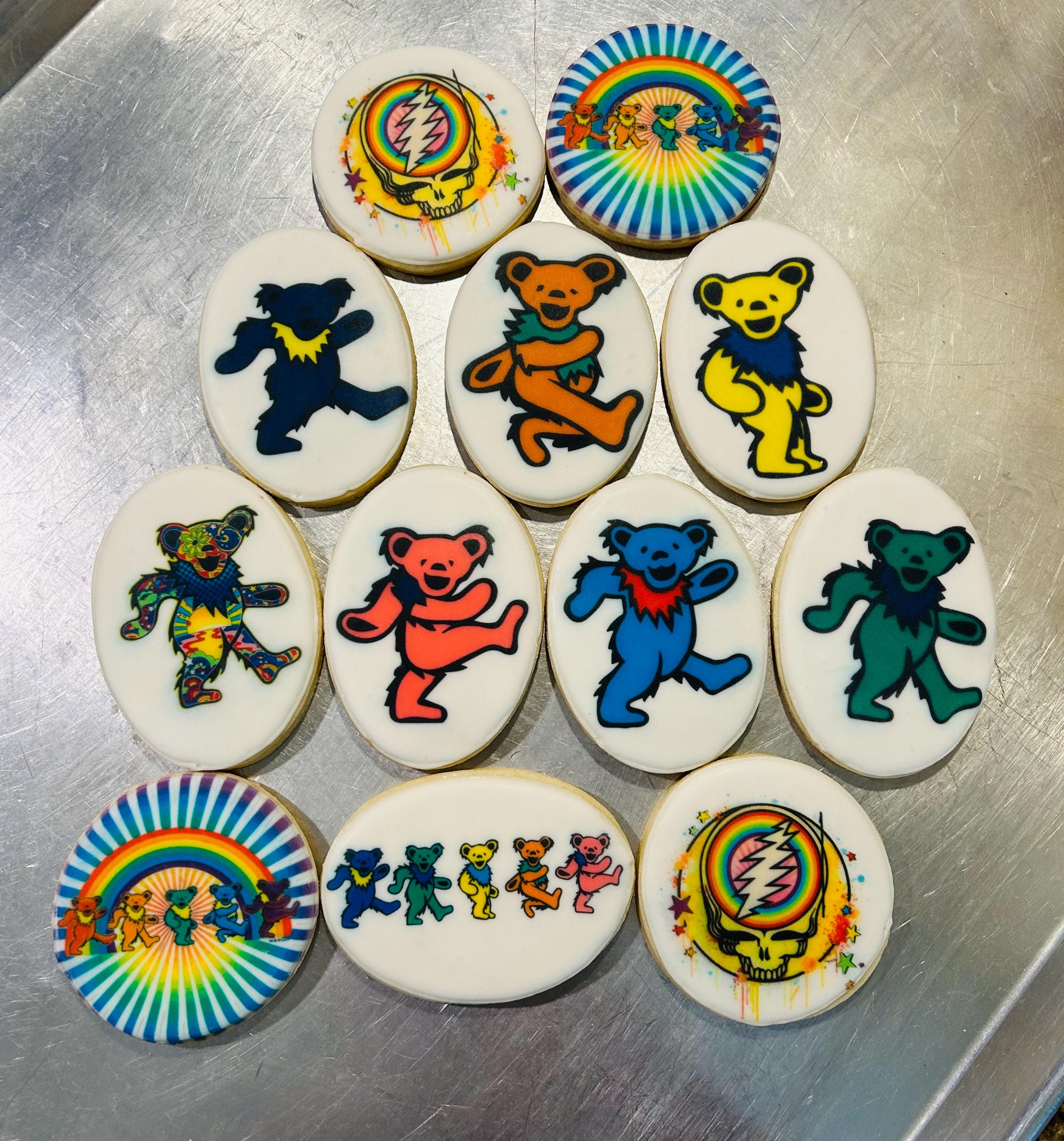 Greatful Dead Dancing Bear Cookies - Etsy