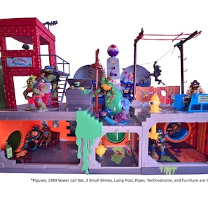 Sewer Lair Expansion Diorama– Compatible with Original Teenage Mutant Ninja Turtle 4.5" Figures