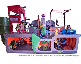 Sewer Lair Expansion Diorama– Compatible with Original Teenage Mutant Ninja Turtle 4.5" Figures
