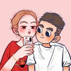 Anime Style CUSTOM Human Portrait From Photo Couple Cartoon - Etsy Hong Kong Anime Style CUSTOM Human Portrait From Photo Couple Cartoon - Etsy Hong Kong