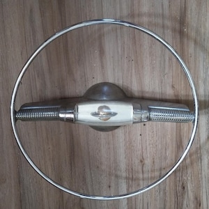 Oldsmobile Horn Ring 1953 1954 Chrome  Automobile Car Shop Home Cabin Decor