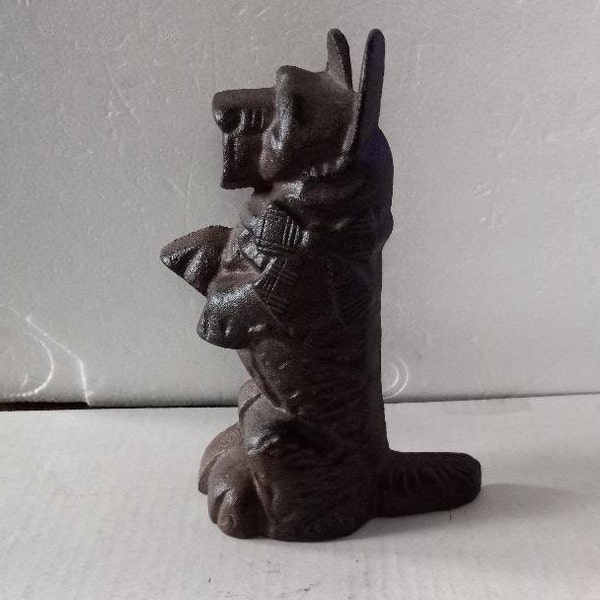 Scottie Bookend Doorstop Cast Iron Dog  Home Collectible  Garage Man Cave