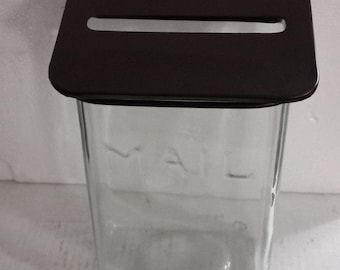 MAIL Box Glasbuchstaben Büro Home Geschenk
