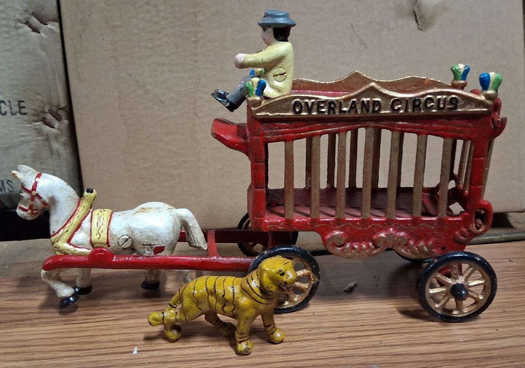 Circus Wagon Horse Cast Iron Home Collectible Shop - Etsy