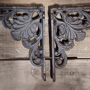 Shelf Brackets Shell  Cast Iron Home Office Gift Decor