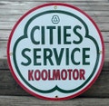 Cities Service Koolmotor Porcelain Sign  Home Office Garage Shop Farm Decor