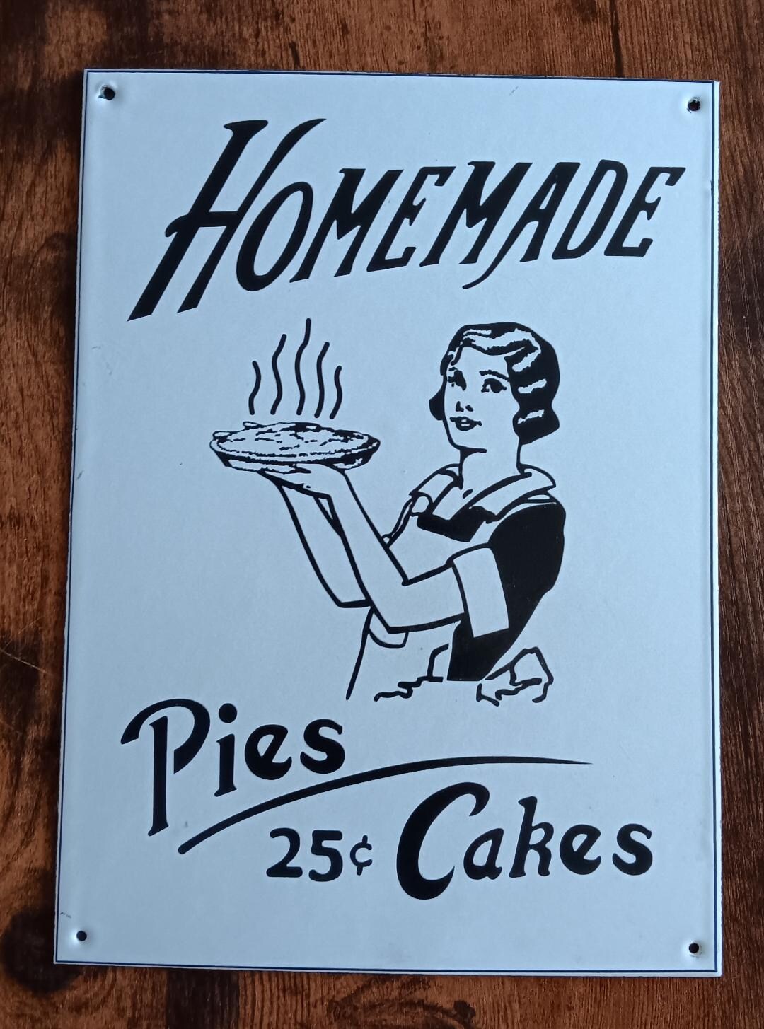 Pies Porcelain Sign Home Office Garage Shop Bar Decor - Etsy