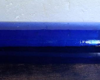 Rolling Pin Blue  Glass Home Office Gift Collectible