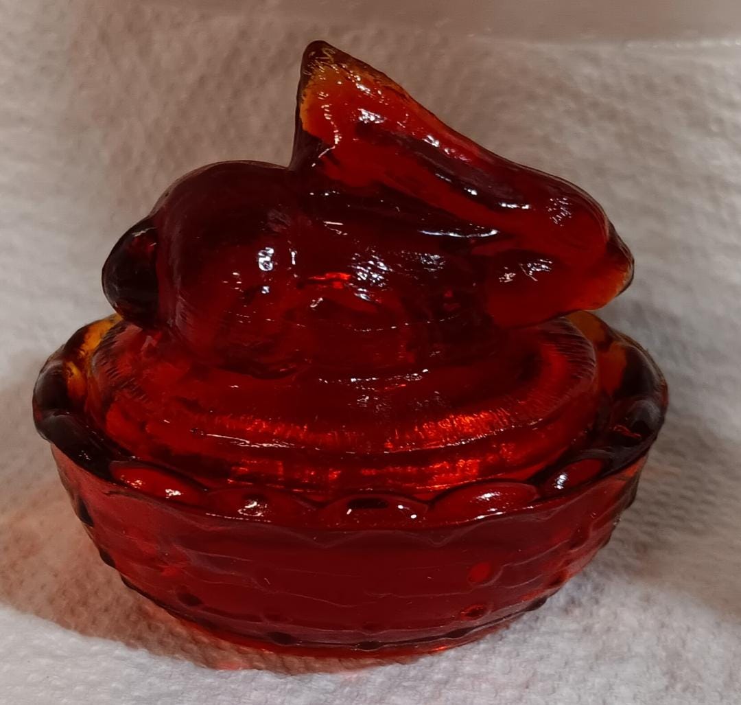 Kaninchen Salz Rot Glas Home Office Geschenk Sammlerstück