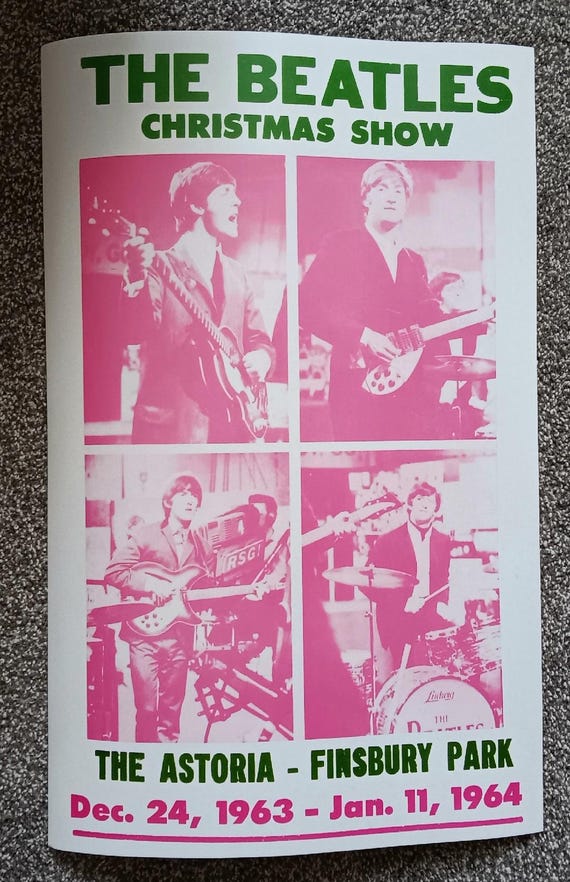 Beatles Christmas Concert 1964 Poster Heavy Cardstock - Etsy