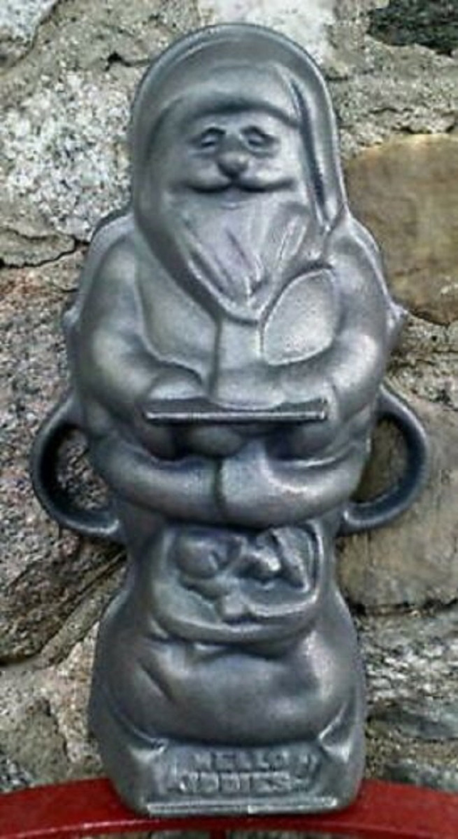 Santa Mold Heavy Cast Iron Home Gift Shop Decor Etsy