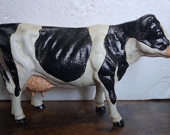 Cow Cast Iron Large 13 Inch Heavy Home Office  Collectible Shop