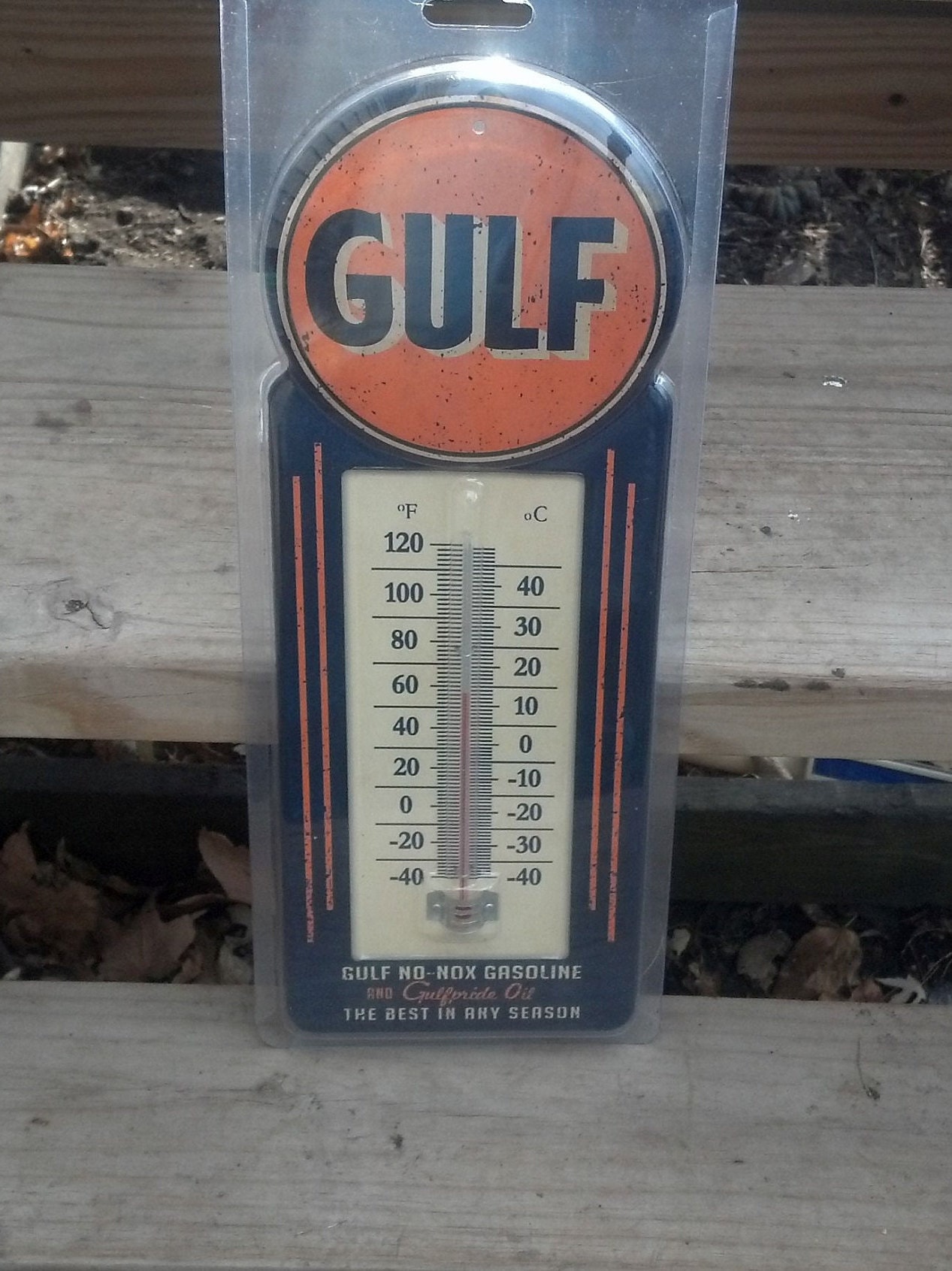 Gulf Pride Thermometer Home Office Garage Shop Decor 