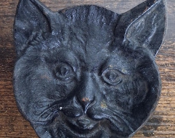 Plato para gatos - Plato de hierro fundido para decoración del hogar, garaje, tienda u oficina.