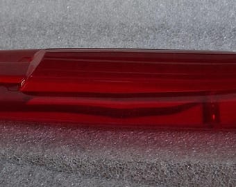 Hood Ornament Chevrolet Red Insert Lucite 1949 Automobile Car Shop Home Auto Decor