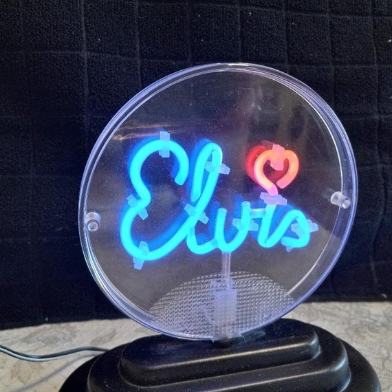 ELVIS Neon Light Sign Collectible Desk Home Office Gift Etsy