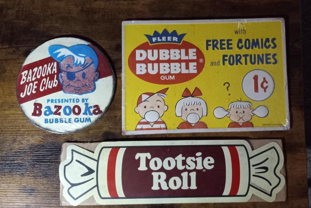 Signs LOT of Three Bazooka Dubble Bubble Tootsie Roll Shop Etsy