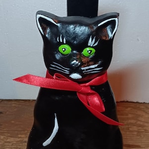 Suporte para gato toalha de papel ferro fundido cozinha decoração de casa
