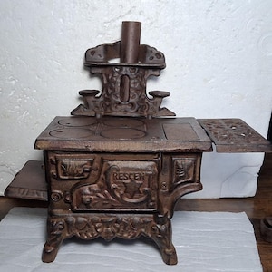 Cook Stove Mini Pots Pans  Decor Cabin Home Entryway