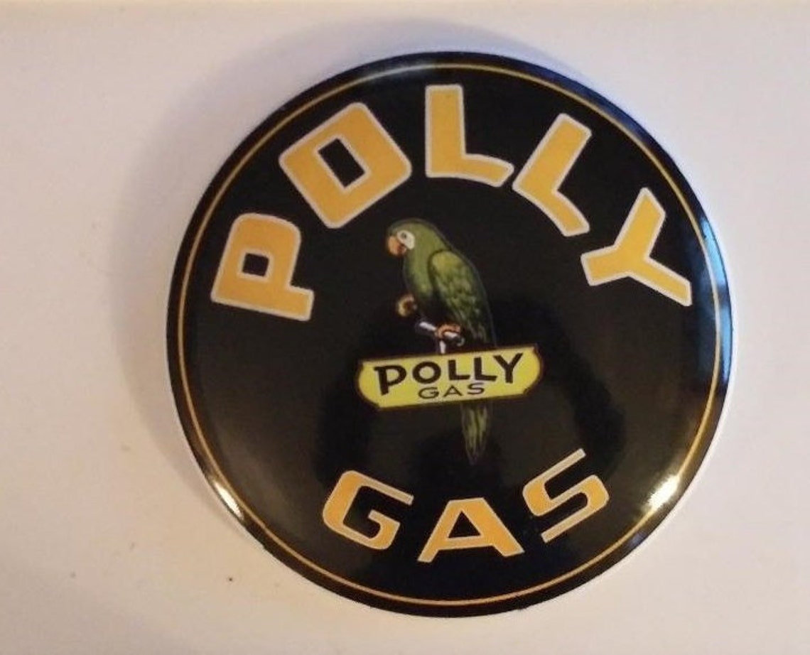 Polly Gas Dome Gasoline Sign Motor Oil Garage Bar Home Office | Etsy