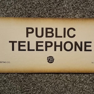 Public Telephone  Print Home Office