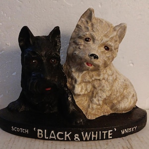 Scottie Dogs  Doorstop Cast Iron  Bookend Man Cave Home Decor