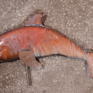 Dolphin  Weathervane Copper Barn Yard Home Garage Farm Roof Top Decor