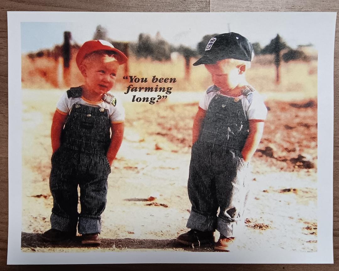 8x10 you been farming long print picture young future farmers home shop