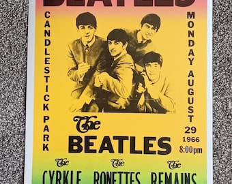 Beatles Poster ❺ Candlestick Park 8/29/66 - AOR-1.115 - Classic Posters