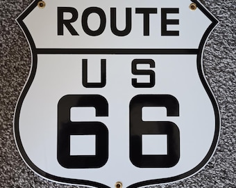 Route US 66 Porseleinen schildbordservice Thuiskantoor Garage Winkel Bardecoratie