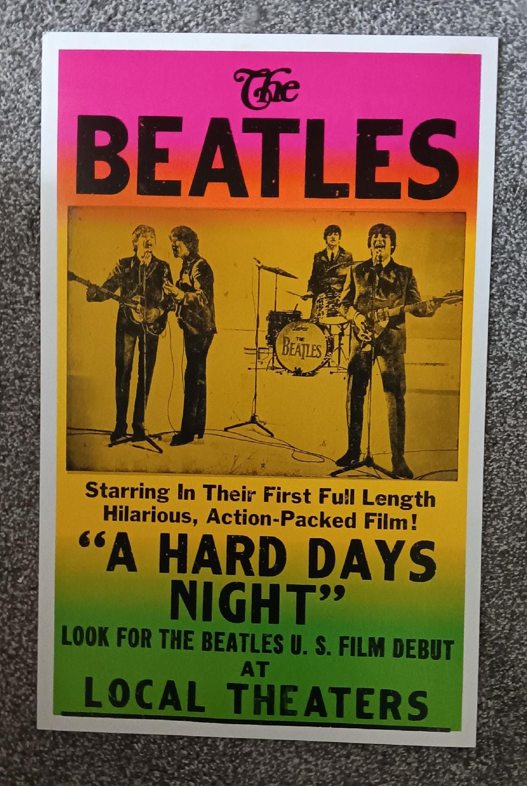 Beatles Poster Heavy Cardstock 14 X 22 - Etsy