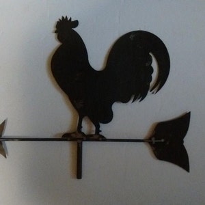 Rooster  Weathervane Metal Farm Building Roof Top Cupolo Decor