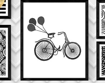 BICYCLE Art Print,BICYCLE ART Print,Bicycle Wall Art,Digital Bicycle Print,Digital Bicycle Poster,20”x24” Digital Download Print,Digital Art