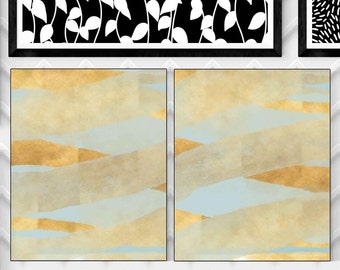 2 ABSTRACT DOUBLE Art Print,aqua ABSTRACT Art Print,Abstract Wall Art,Digital Abstract Print,Abstract Print,Digital Download