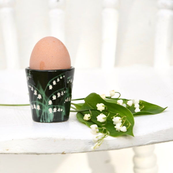 Maiglöckchen Eierbecher - personalisierbar - handbemalt
