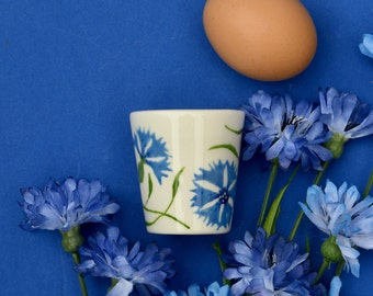 Cornflower Egg Cup - can be Personalised - Hand Painted