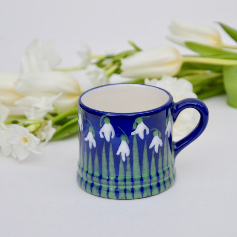Snowdrop Little Mug can be Personalised Hand Painted image 4
