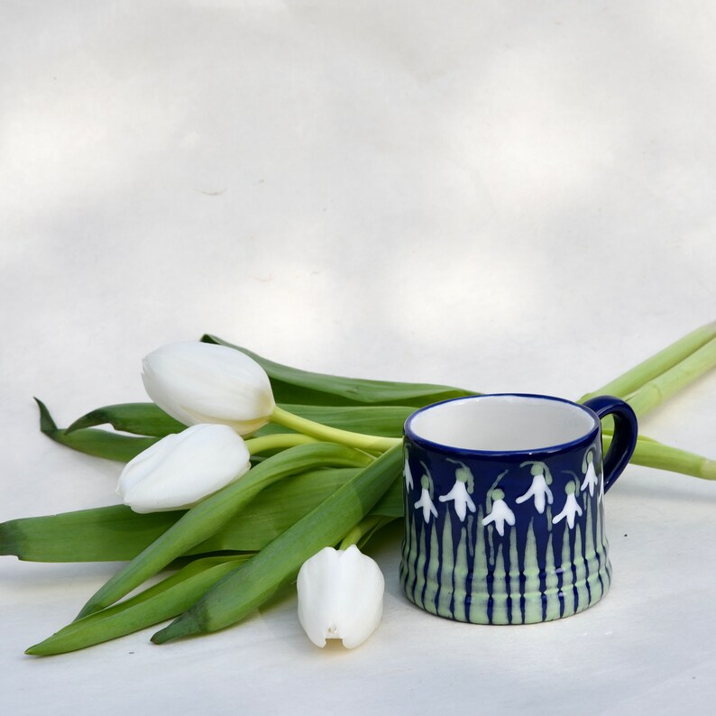 Snowdrop Little Mug can be Personalised Hand Painted image 10