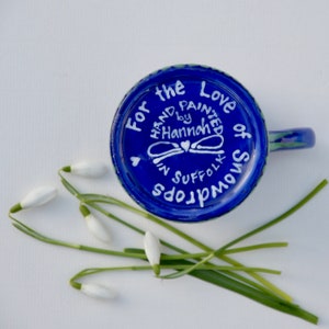 Snowdrop Little Mug can be Personalised Hand Painted image 8