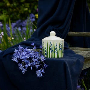 Bluebell Sugar Pot - Hand Painted