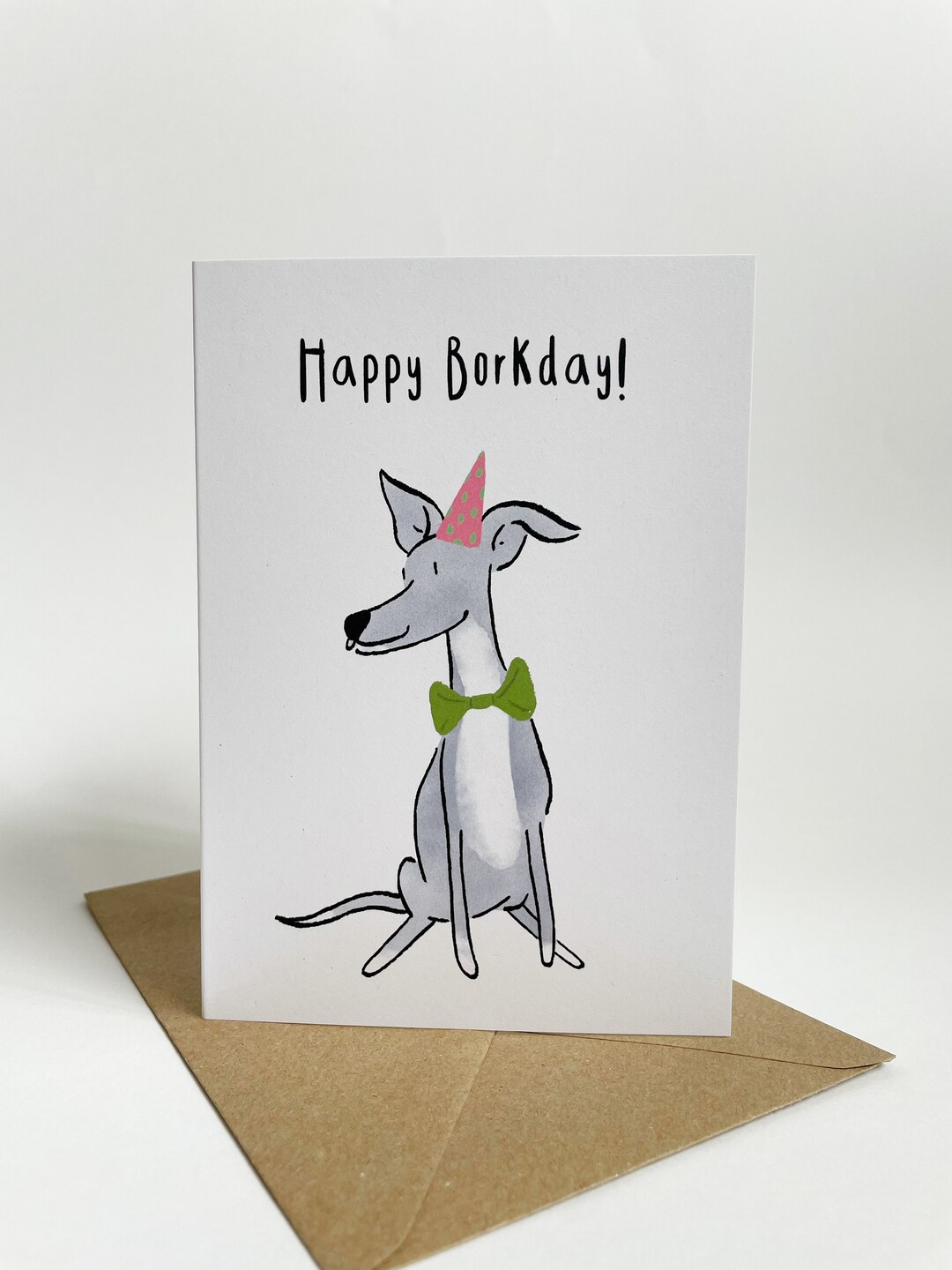 A6 Dog Birthday Card Happy Borkday Dog Birthday Card A6 Recycled Card ...
