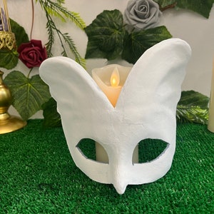Maschera in cartapesta da dipingere