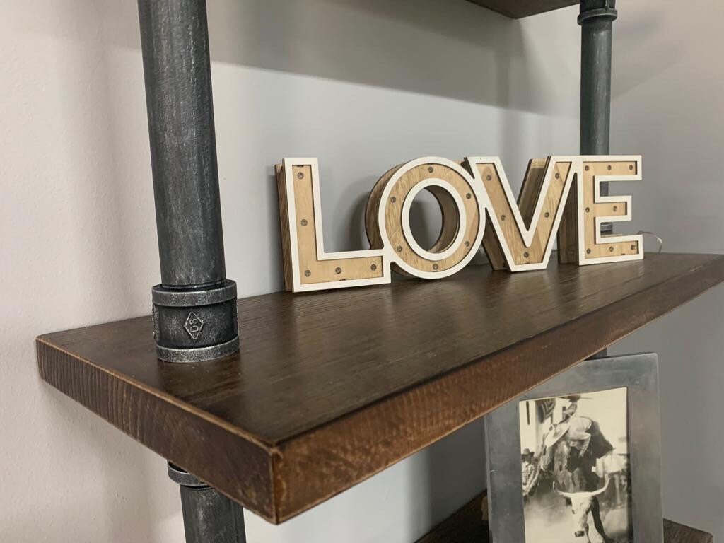 Estantes de tuberías montados en la pared industrial / Cocina | Etsy